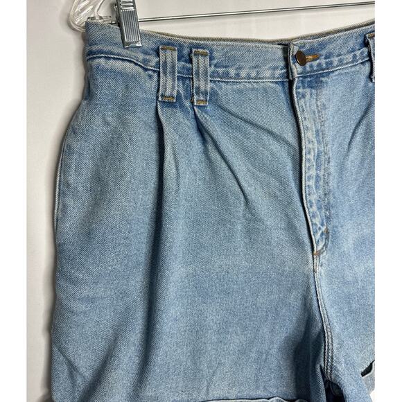 Vintage Giorgio Saint Angelo Blue Jean Shorts high waisted size 14 - Picture 10 of 12